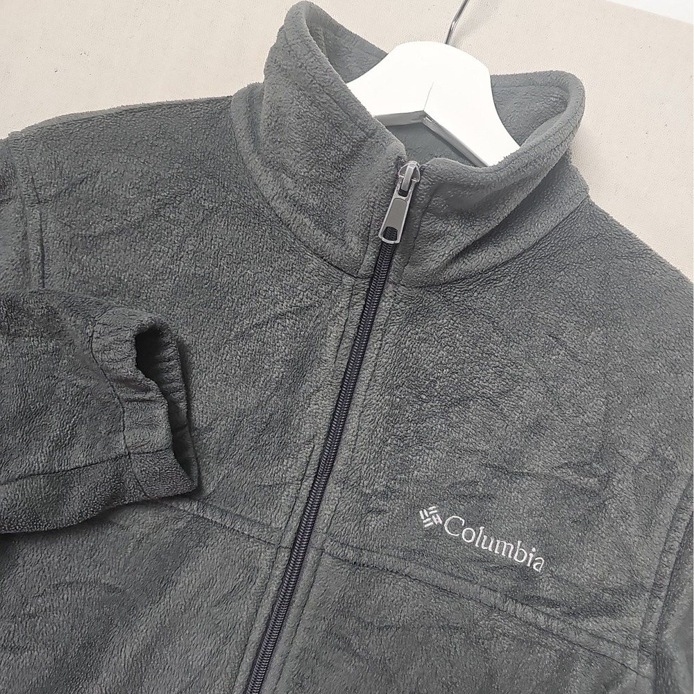 Columbia Granite Mountain Men's Medium Green Fleece Jacket Full Zip 1559441